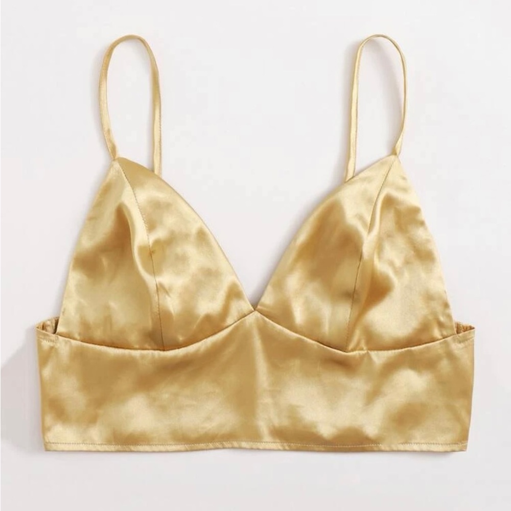 Gold crop top size medium, perfect for New Years!